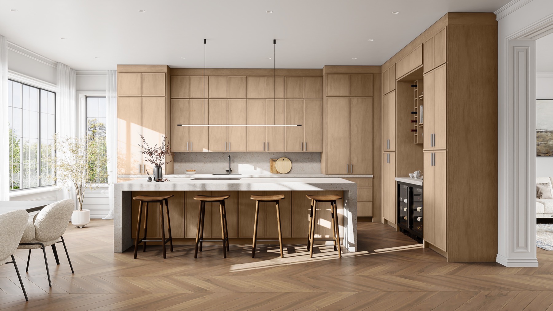 Luna natural oak kitchen